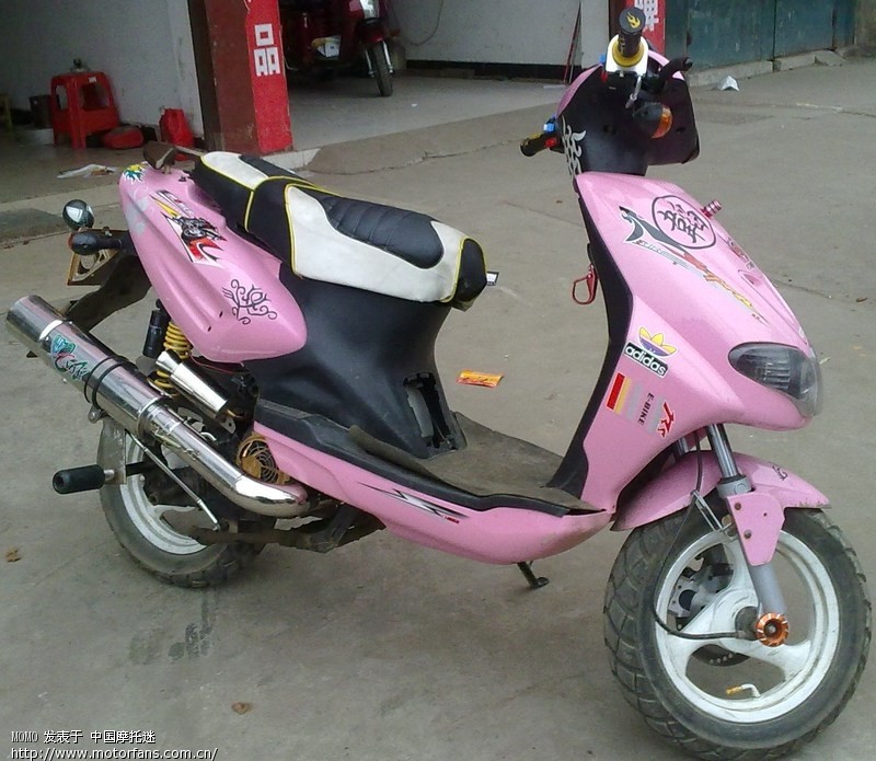 福喜胖胖排气管改GY6用 - 维修改装 - 摩托车论