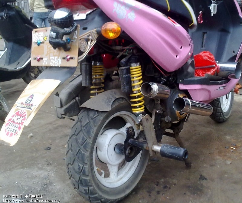 福喜胖胖排气管改GY6用 - 维修改装 - 摩托车论