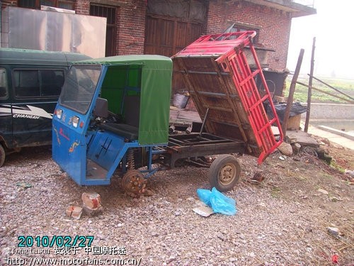 闭门造车,150摩托车改四轮农用车