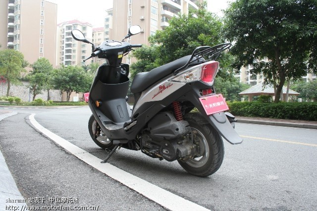 小踏板跑林道. 光阳劲丽 GP110,没上牌, 怕JC.