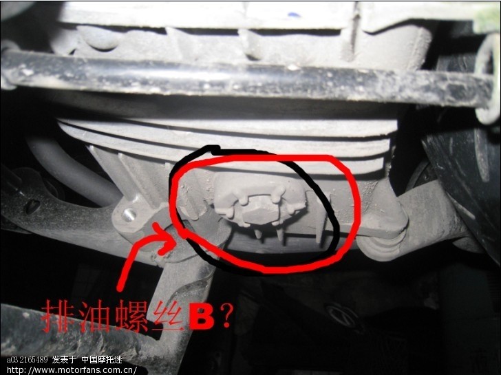 关于放油螺丝!求问~也让新手学习(有图)! - 踏板