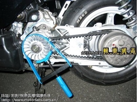 怎样在没有风炮的情况下拆gy6前普利盘换皮带