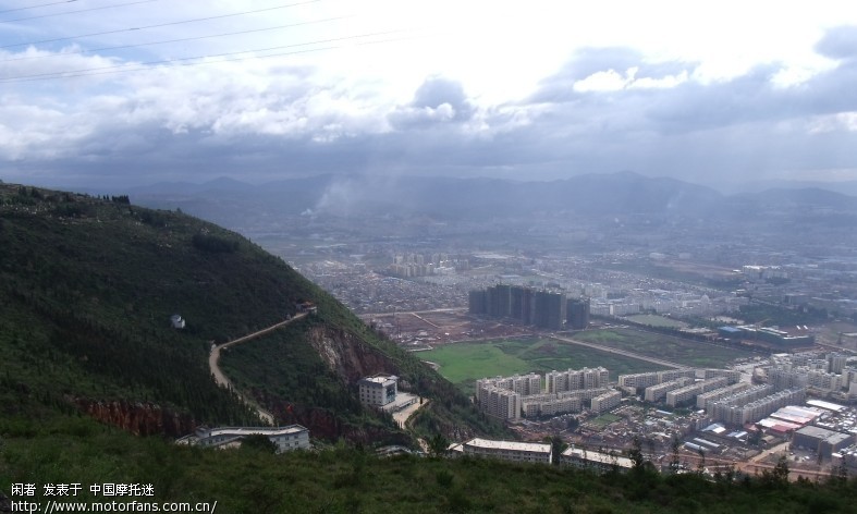 远眺昆明市城区 - 云南摩友交流区 - 摩托车论坛