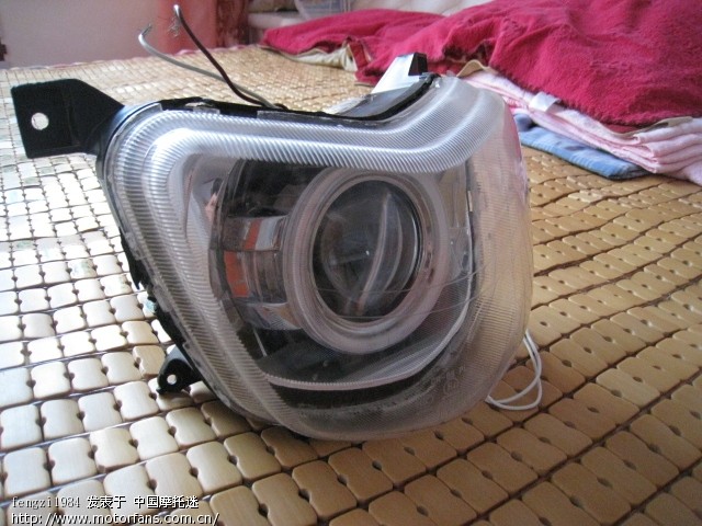 钻豹K2改装双光透镜.有图 - 豪爵铃木 - 摩托车