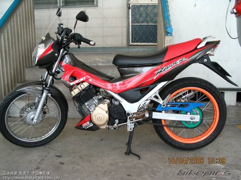 泰国人变态泰国铃木也变态suzukiraider150cc弯梁车多图