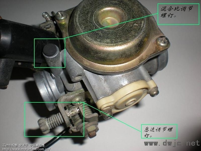 请问海王星的混合比调节螺丝是哪一颗? - 踏板