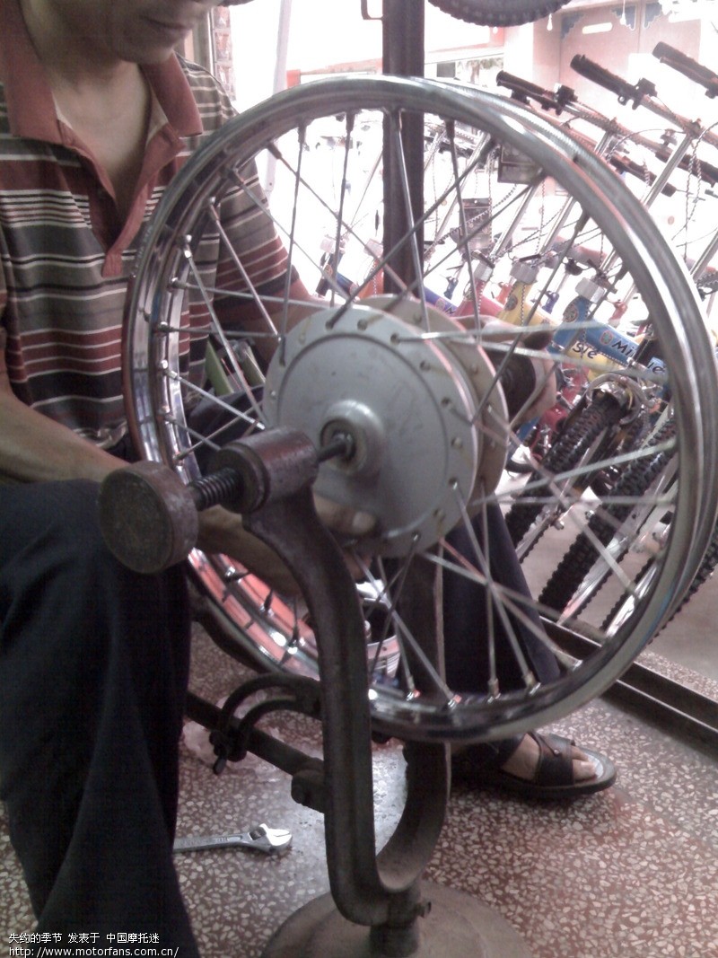 用了8个小时,自己编好校正好网轮,也学会了拆