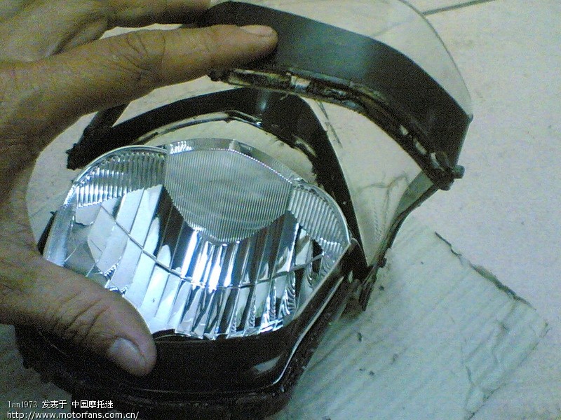 cbf125深夜改 鱼眼透镜 HID大灯 - 新大洲本田 