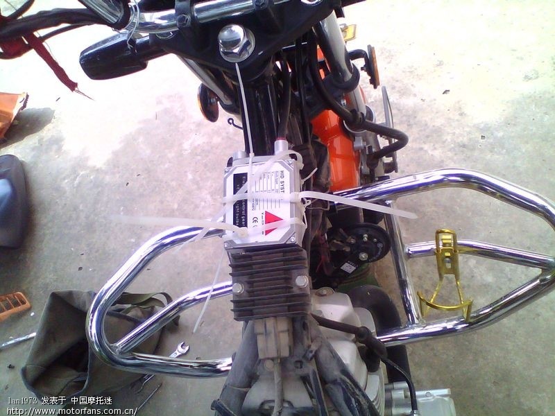 cbf125深夜改 鱼眼透镜 HID大灯 - 新大洲本田 