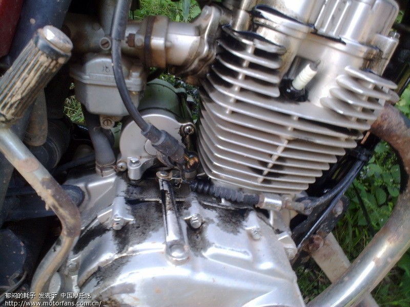 路上发现被遗弃的钱江 拉爆缸了 - 摩托车论坛