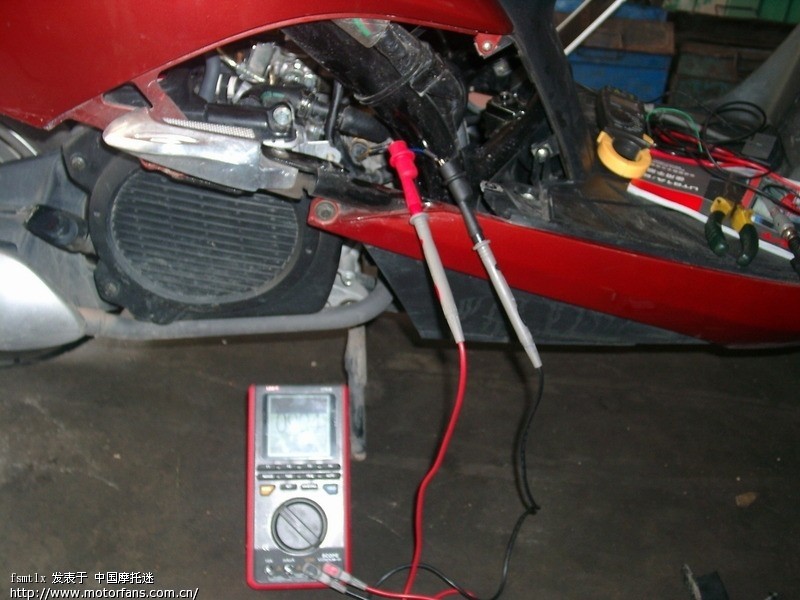 五羊本田WH110T佳御电喷摩托车传感器的检测