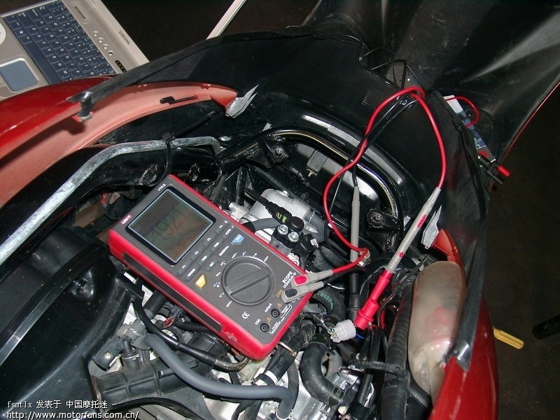 五羊本田WH110T佳御电喷摩托车传感器的检测