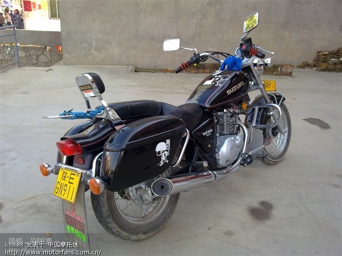 铃木风暴太子 折了边箱 - 摩托车论坛 - 济南铃木