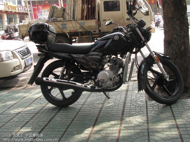 雅马哈国三yb125Z 排气隔热板换个颜色好看?