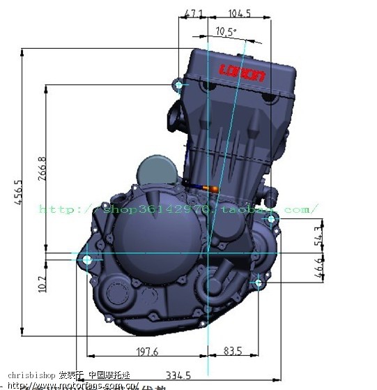 求助!有人在用隆鑫YF300水冷 四气门 前置平衡