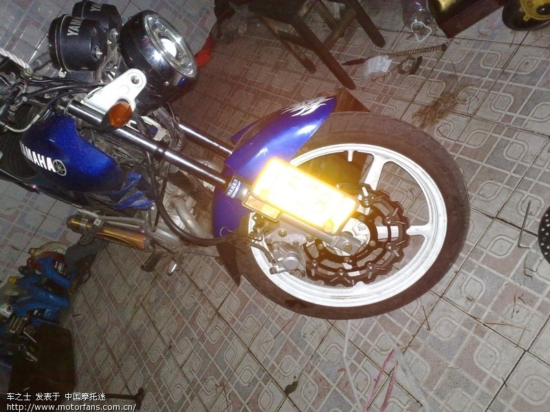 07蓝175改装原装本田王CBT手把完毕-高清效