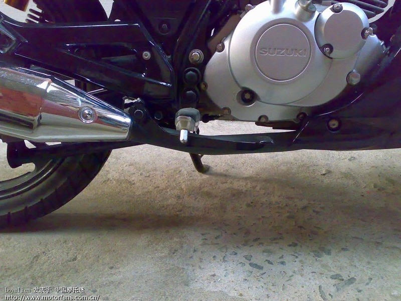 3F新改的脚刹杆 - 豪爵铃木 - 摩托车论坛 - 中国