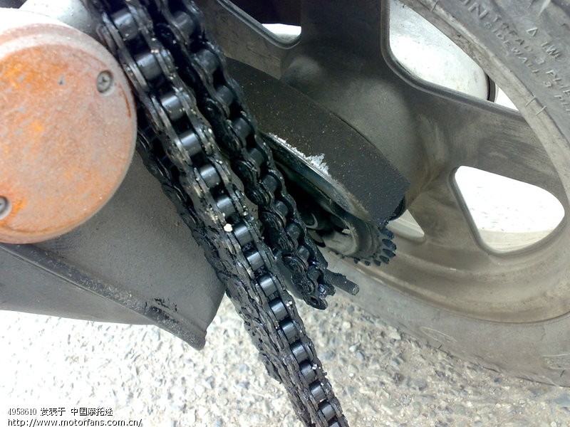 链条竟然断了,推行15公里去换链条 - 摩托车论