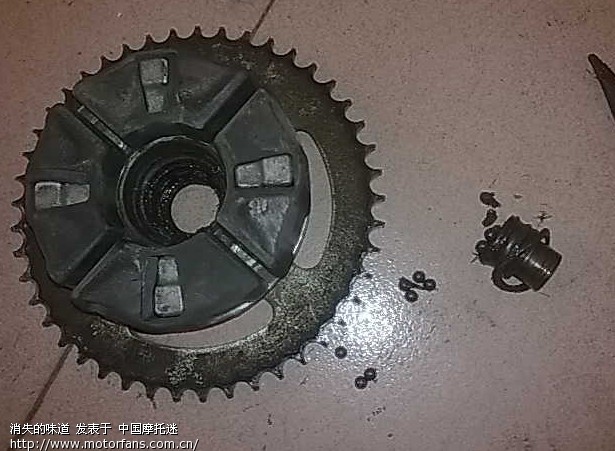 2w公里07天剑坏后轮轴承了 高清图片
