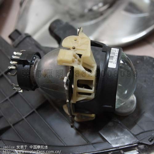 CG150发动机不改发电机可以安装Q7的疝气灯