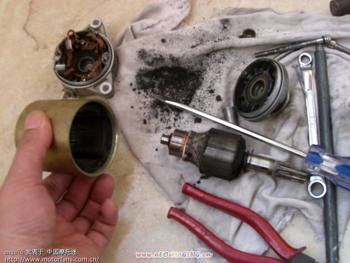 保养启动电机喽. - 踏板论坛 - 铃木踏板摩托 - 摩