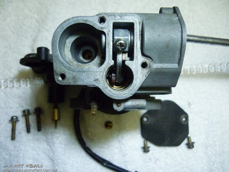 拆不下油针没有混合比调整螺丝的AG100化油