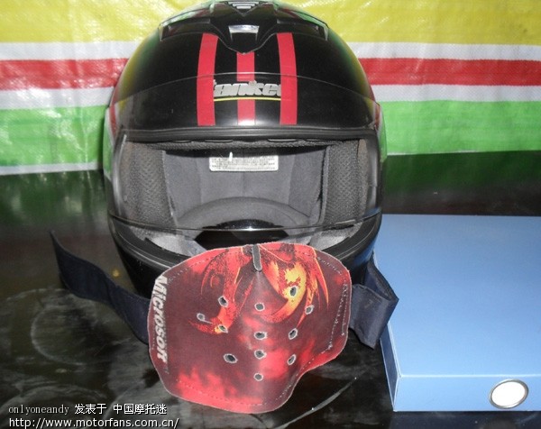 自制大护嘴,冬天不起雾,不冷!头盔贴花,尾箱贴