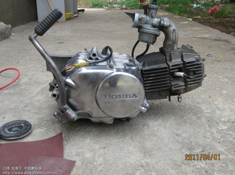 抛光WIN100发动机 - 维修改装 - 摩托车论坛 - 中