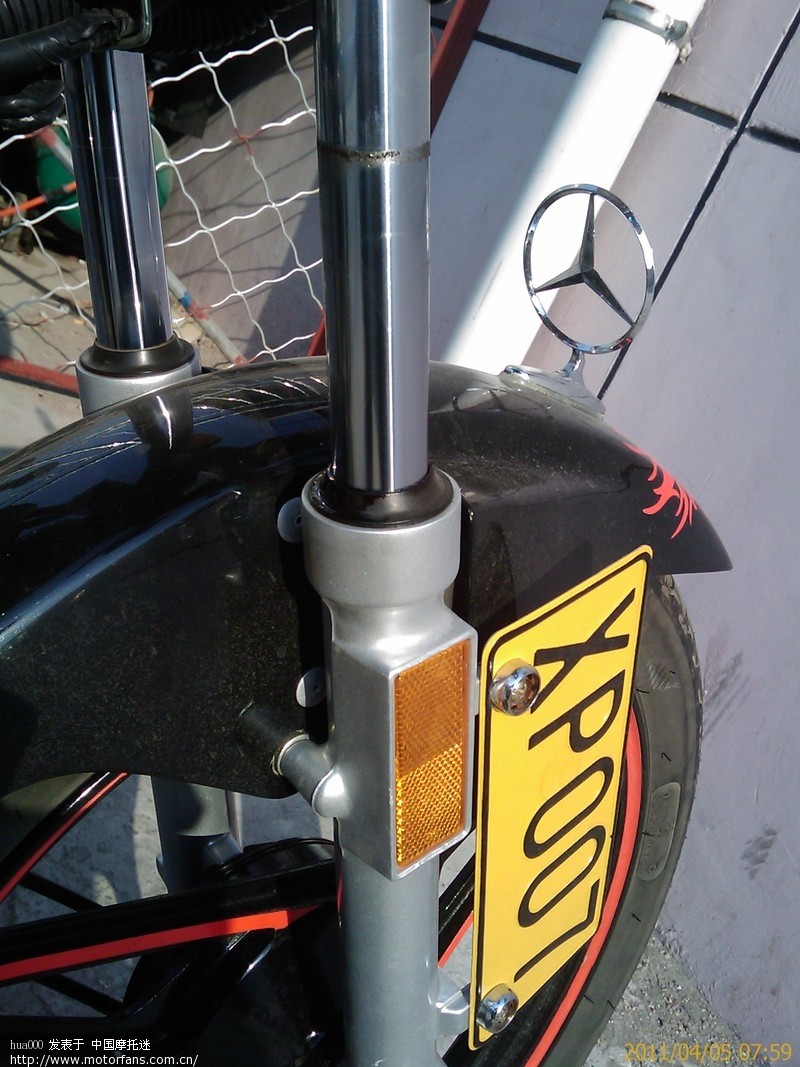 雅马哈天戟。前减震漏油,今下午换油封。 - 雅