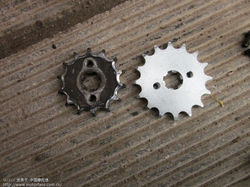 gt125换16小链轮转速比大大提高 - 摩托车论坛