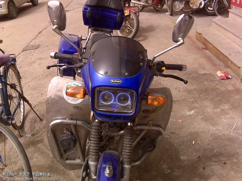 豪爵钻豹改装双透镜 图片已更新 - 维修改装 - 摩