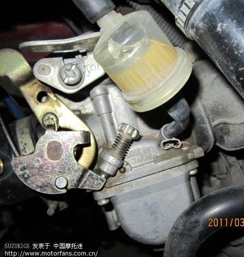 化油器漏油问题 - 摩托车论坛 - 济南铃木 - 摩托
