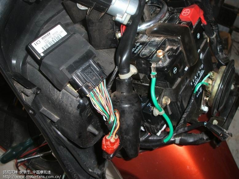 五羊本田WH110T佳御电喷摩托车传感器的检测