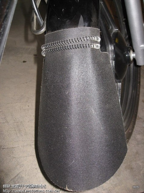 关于EN安装前轮挡泥皮的问题,多种安装图 - 豪