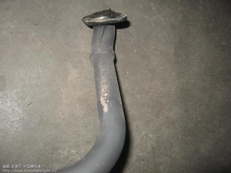 2000公里左右五羊本田佳御的排气便有严重异