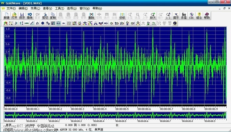 我的怠速,用声音软件测试 - 弯梁世界 - 摩托车论