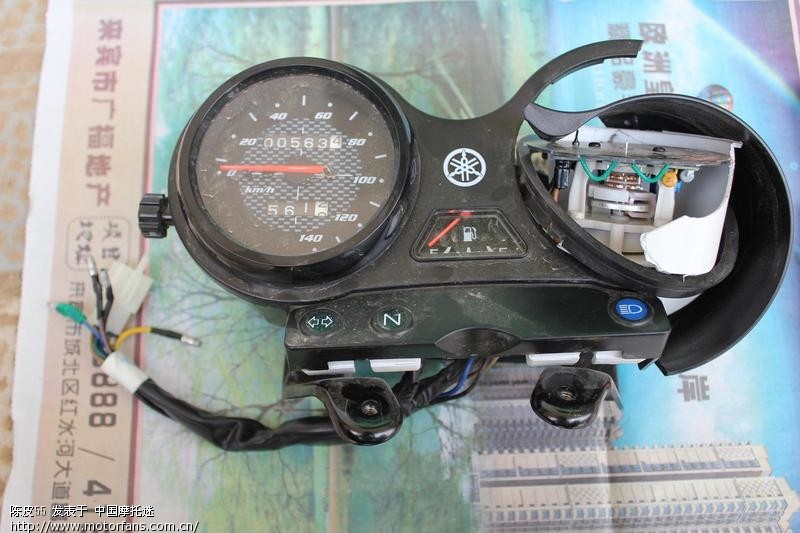 杯具啊,仪表盘撞坏! - 雅马哈 - 摩托车论坛 - 中国