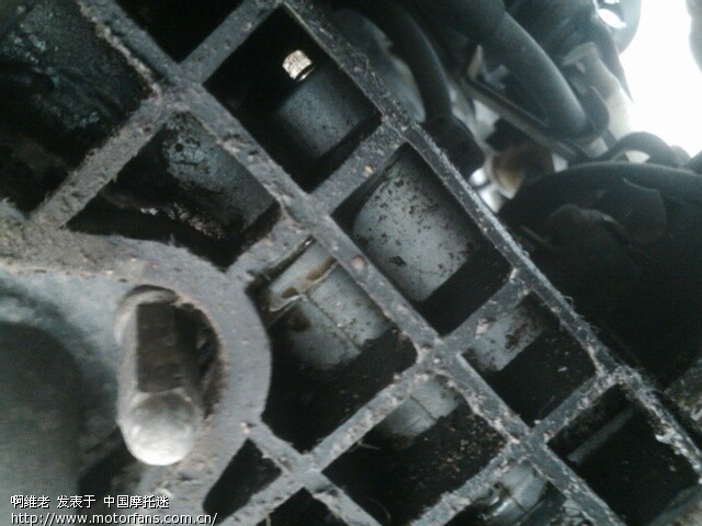 发动机底部的散热出风口漏机油?(已上图) - 踏板