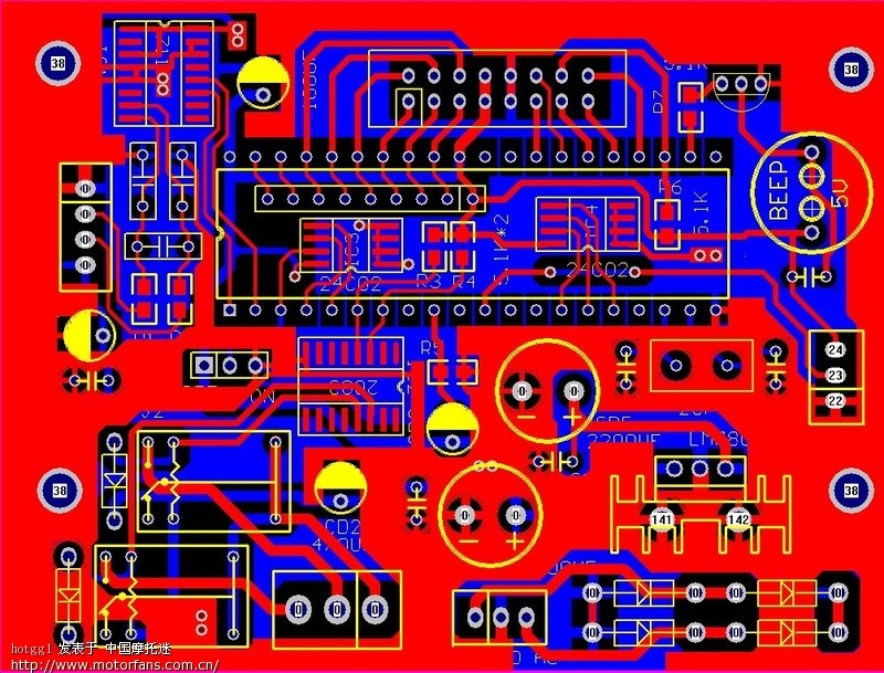 刚才下午回来画了块线路板,谁能看懂是干嘛的