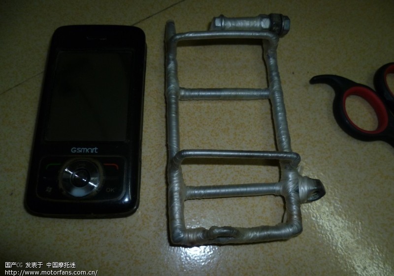 出游备选,自制手机导航支架 更新图 - 雅马哈 - 