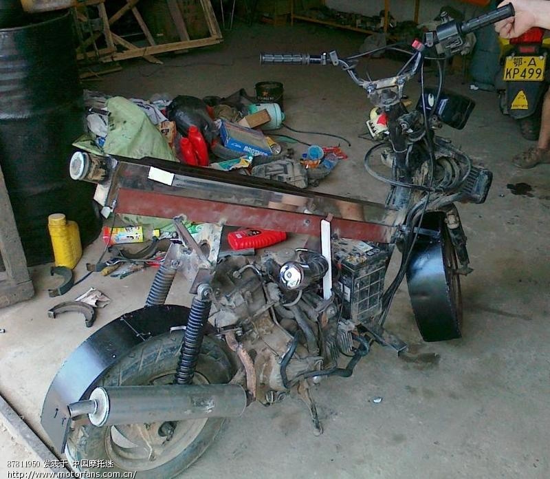 武汉江夏牛人DIY水冷摩托车 - 湖北摩友驿站 - 