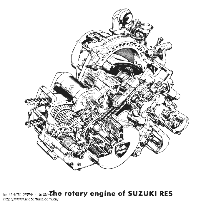 suzuki re5 转子发动机机车