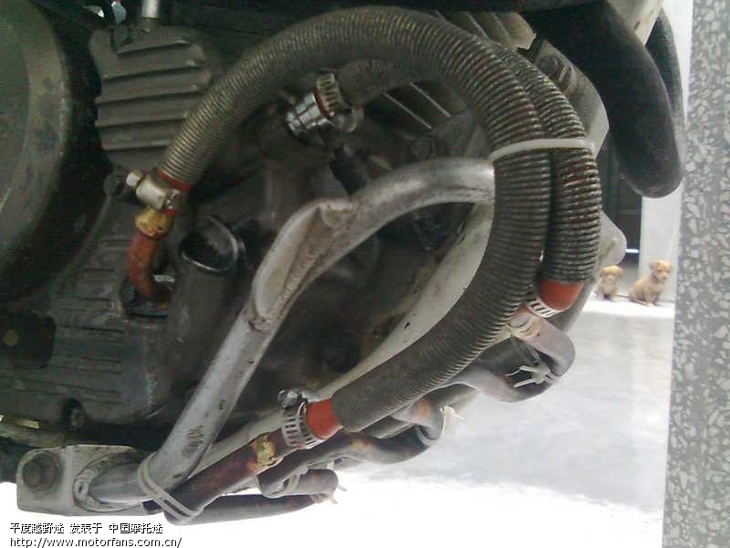 XR250.自制的油冷器 - 山东摩友交流区 - 摩托车