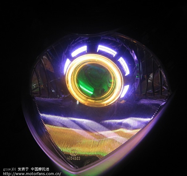 新本飞梦交改直流双天使恶魔眼透镜疝气大灯超