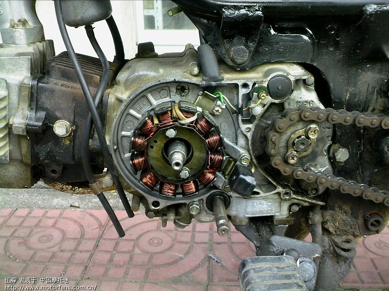 本田WIN100改三相发电 - 维修改装 - 摩托车论