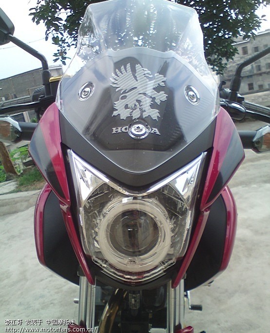 在淘宝上买的鱼骨贴和风挡 - 五羊本田 - 幻影1