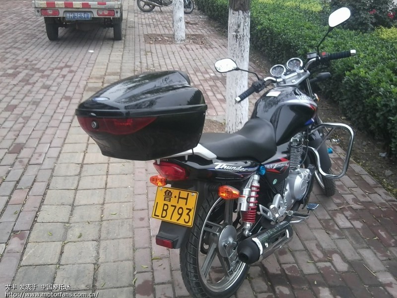 EN150-A安装豪爵踏板尾箱 - 豪爵铃木 - 摩托车