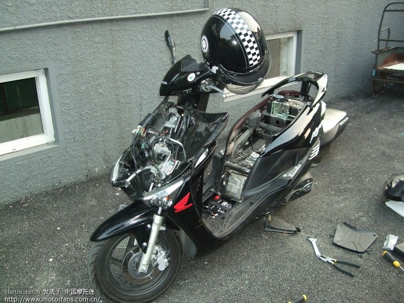 试发几张魔戟改灯的图片 - 新大洲本田 - 摩托车