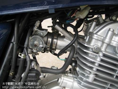 今天试骑轻骑警用国三电喷250CC摩托车 有图