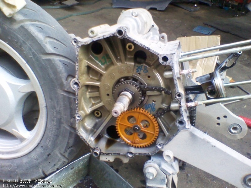 我的海王星HS125T 换超越离合器,.有图。 - 踏